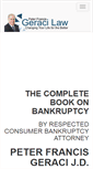Mobile Screenshot of bankruptcybookbypeterfrancisgeraci.com
