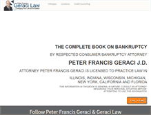 Tablet Screenshot of bankruptcybookbypeterfrancisgeraci.com